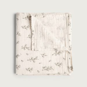 Couverture lange en gaze de coton Bluebell