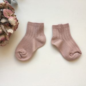 Socquettes vieux rose
