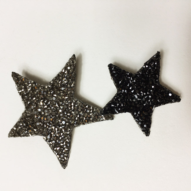 Grande broche – strass argent – Image 4