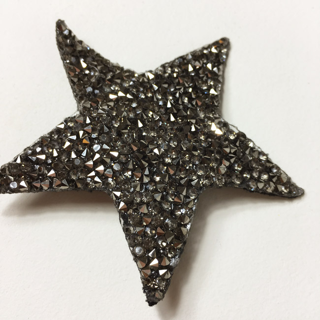 Grande broche – strass argent – Image 2