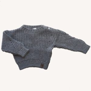 Pull à grosses mailles – gris