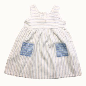 robe d’été à rayures bleues