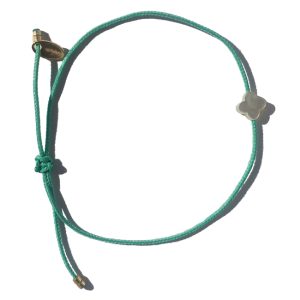 bracelet vert – fleur nacre