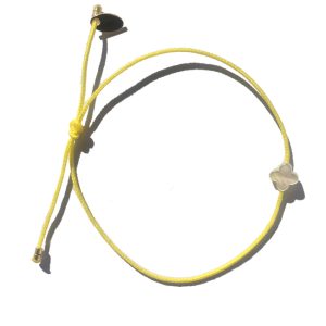 bracelet jaune – fleur nacre