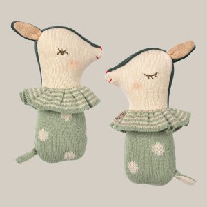 Hochet Bamby tricot mint