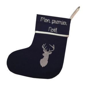 Botte “Mon Premier Noël” – bleu marine