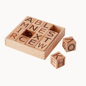 Cubes lettres en bois NEO