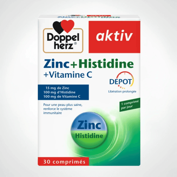 Aktiv Zinc + Histidine +Vitamine C DOPPELHERZ 30 comprimes
