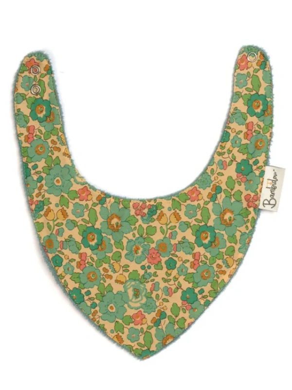 Bavoir Bandana Vert Betsy Liberty
