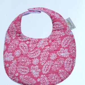 Bavoir Classique Gaze Rose