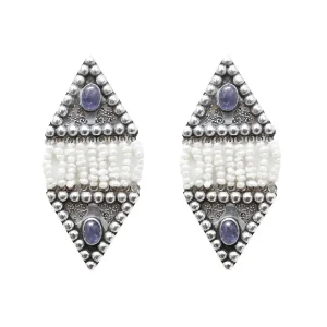 Boucles d’oreilles Saphir Rain Pearl