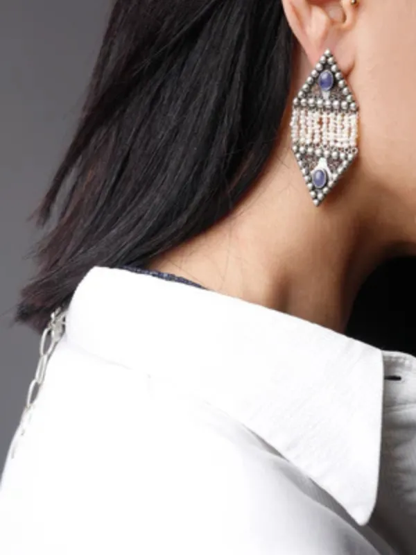 Boucles d’oreilles Saphir Rain Pearl – Image 2