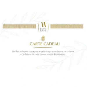 Carte Cadeau Massage de 1 H au choix