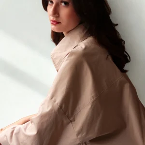 Chemise oversize Venise – beige Écru