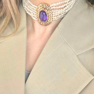 Choker Nuit d’Orchidée