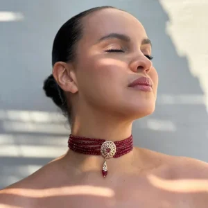 Choker élégant Rouge