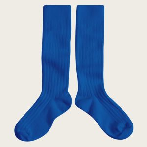 Chaussettes hautes Bleu éclatant