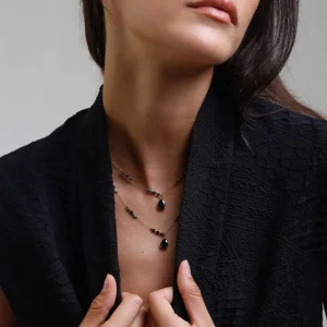 Collier Double Chaine Tanzanite