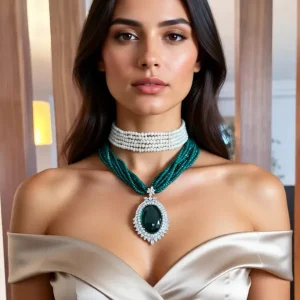 Collier Emeraude Royal