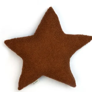Coussin Etoile Bouclette Terracotta