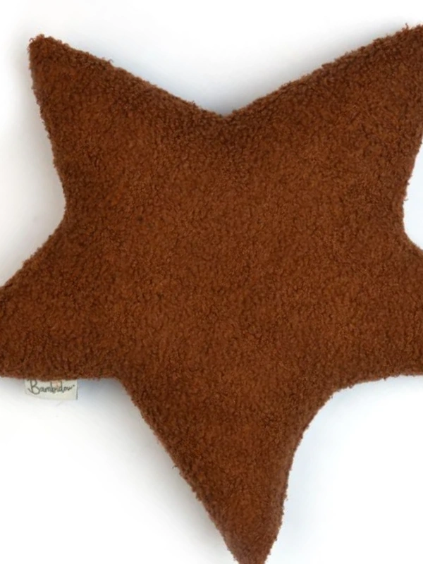 Coussin Etoile Bouclette Terracotta – Image 2