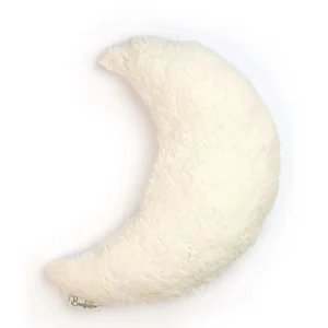 Coussin Lune Sherpa Ivoire