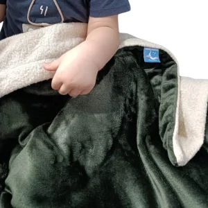 Couverture en bouclette et coton bio