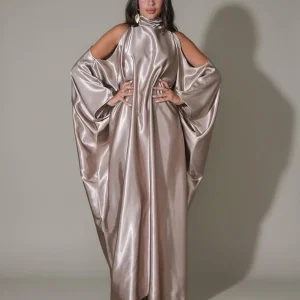Robe Gandoura Satinée Gold