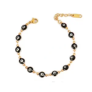 Gourmettes Œil en Acier Inoxydable