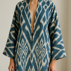 Haori en Soie Ikat