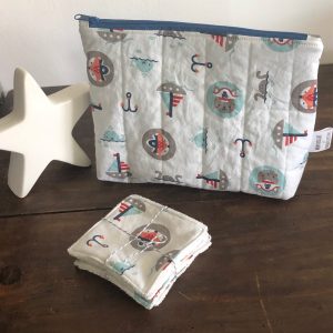 Pochette matelassée « petit pirate »