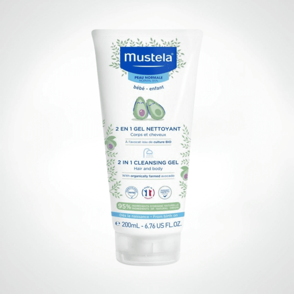 MUSTELA Gel Nettoyant 2 EN 1 Chev et Corps 200ML