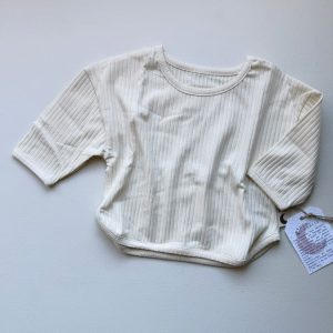 Théodore, le t-shirt – côtelé écru