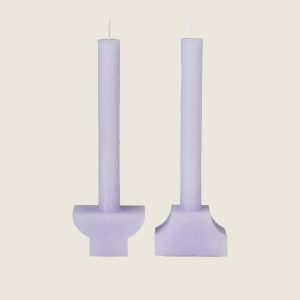 Duo de bougies PILAS lilas
