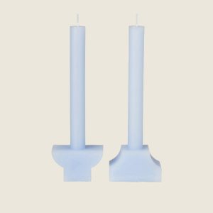 Duo de bougies PILAS bleu Serenity