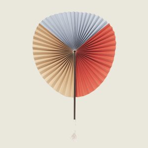 décoration murale – éventail en papier Saba