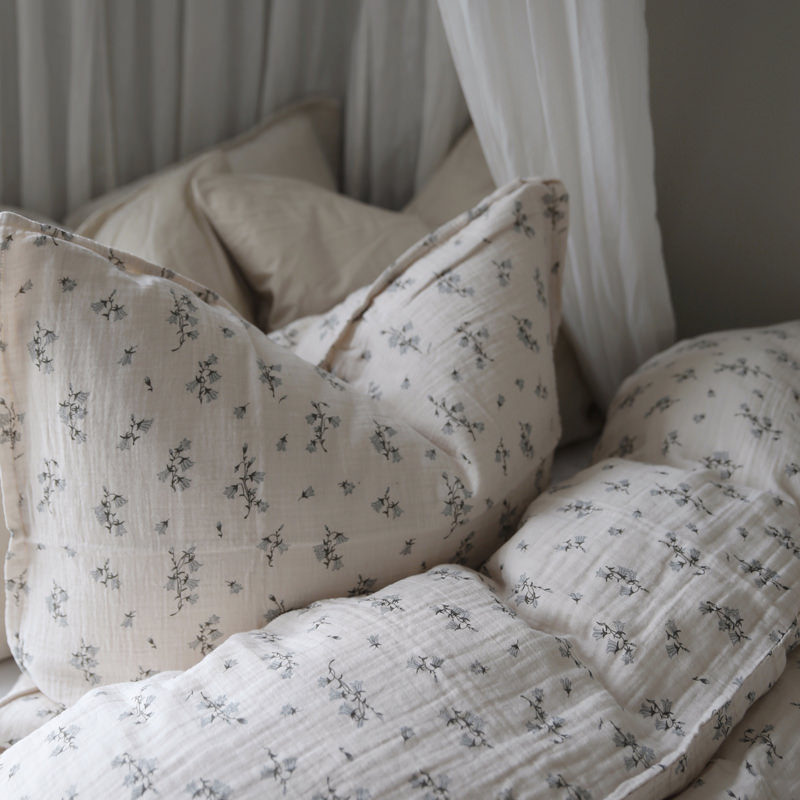 Taie d’oreiller en mousseline de coton Bluebell – Image 3