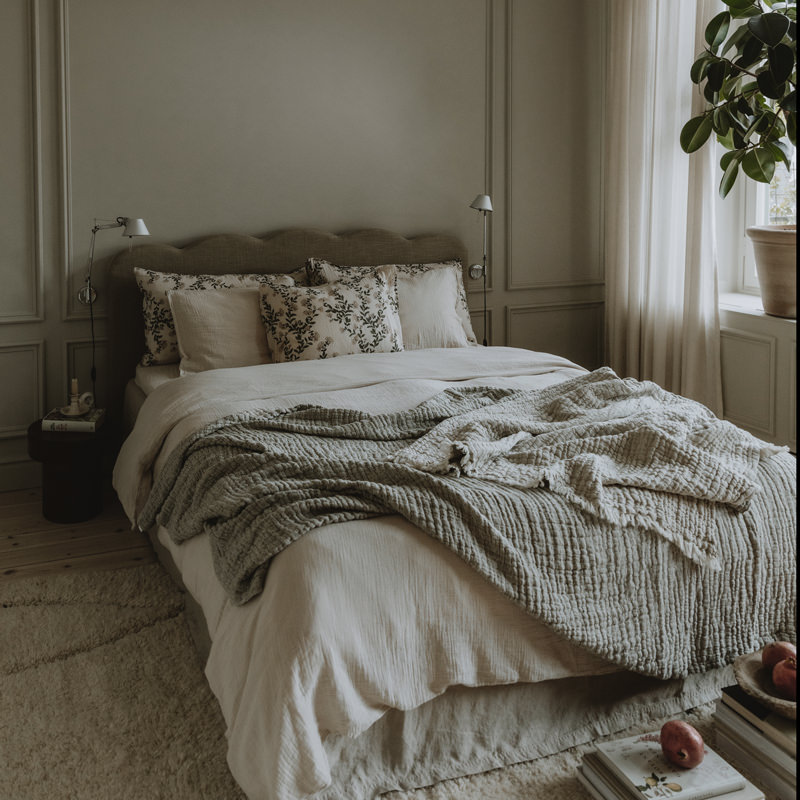 Taie d’oreiller en mousseline de coton Honeysuckle – Image 3