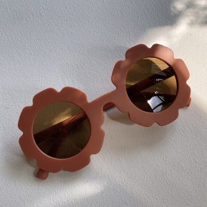 Lunettes de soleil fleur – terracotta