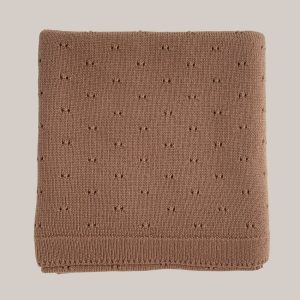Couverture en laine Bibi brick