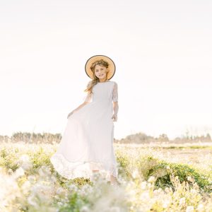 Robe de cérémonie Thelma blanche