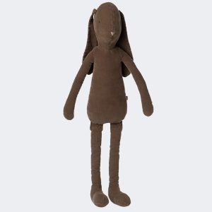 Doudou bunny marron en velours