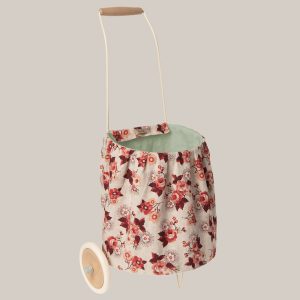 Petit chariot à roulettes “Roses”