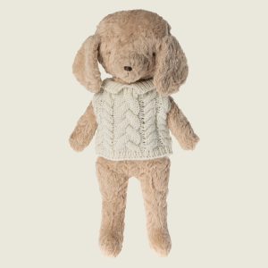 Petit pull ivoire pour chiot Maileg
