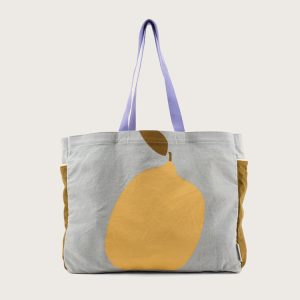 Cabas jeans imprimé citron | collection Farmhouse