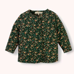 Veste matelassée Julie – vert foncé