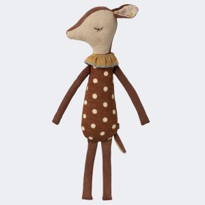 Doudou bambi éveillé, endormi