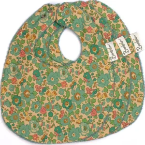 Pack 3 Bavoirs Classiques Vert Betsy Liberty