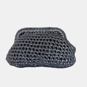 Pochette au Crochet Gris
