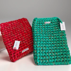 Pochette iPad avec Fil doré/argenté